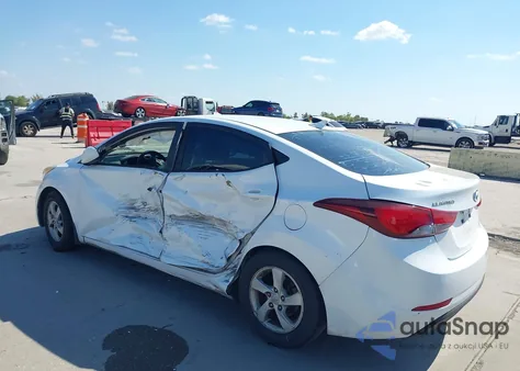 2015 Hyundai Elantra Se from USA, damaged, VIN 5NPDH4AE2FH625023